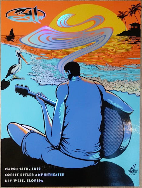 2022 311 - Key West Foil Variant Concert Poster by Jay Alders