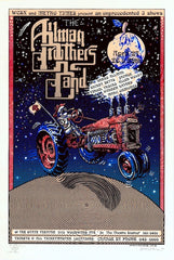 1994 Allman Brothers Band - Detroit Silkscreen Concert Poster by Emek