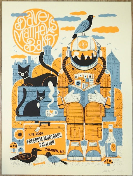 2024 Dave Matthews Band - Camden I Silkscreen Concert Poster by