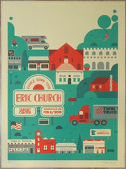 2019 Eric Church - Minneapolis I Silkscreen Concert Poster by Burlesque