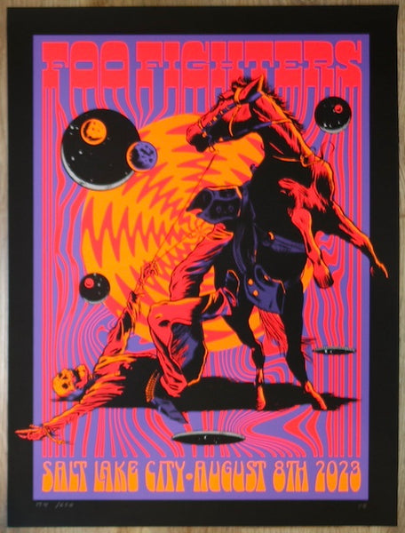 2023 Foo Fighters - West Valley City Silkscreen Concert Poster by