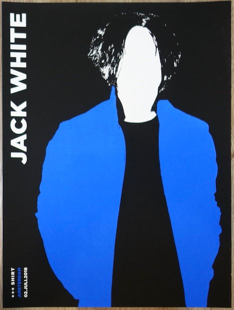 2018 Jack White - Amsterdam Silkscreen Concert Poster by Nat Strimpopulos