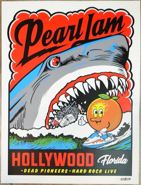 2025 Pearl Jam - Hollywood I Silkscreen Concert Poster by Ames AP