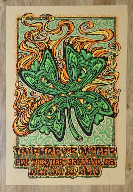 2013 Umphrey's McGee - Oakland Silkscreen Concert Poster by Jeff Wood