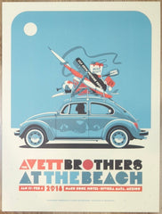 2018 The Avett Brothers - Mexico Silkscreen Concert Poster by Charles Crisler