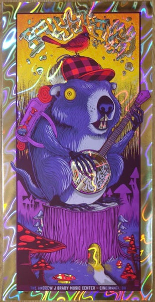 サイコフィードバック・シリーニング・プログラム 2023 Billy Strings - Cincinnati I Lava Foil Variant Concert Poster