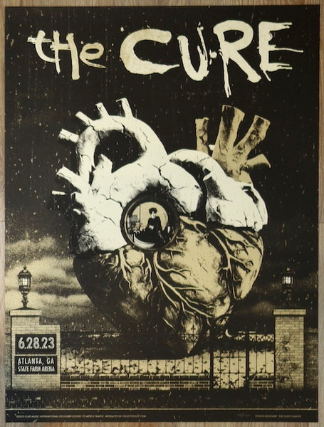 2023 The Cure - Atlanta II Silkscreen Concert Poster by Silent