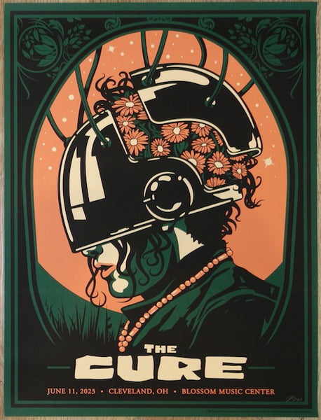 2023 The Cure - Cuyahoga Falls Silkscreen Concert Poster by Jack C