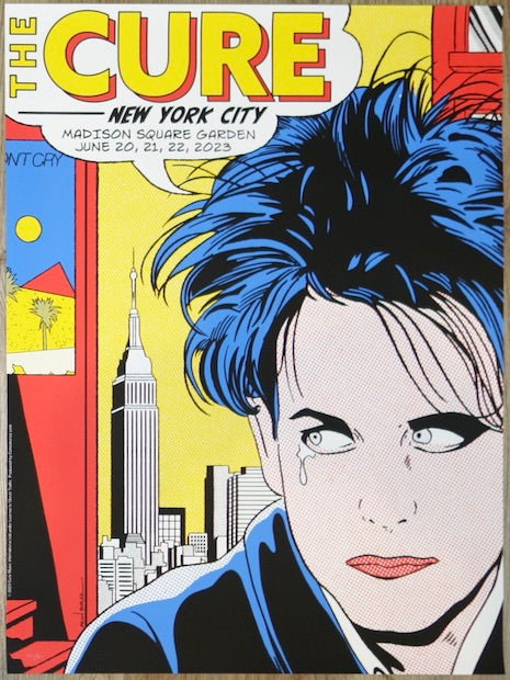 2023 The Cure - NYC Silkscreen Concert Poster by Arian Buhler