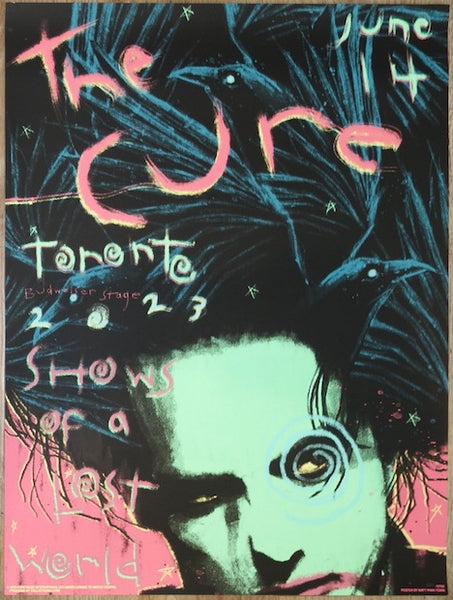 2023 The Cure - Toronto Silkscreen Concert Poster by Matt Ryan