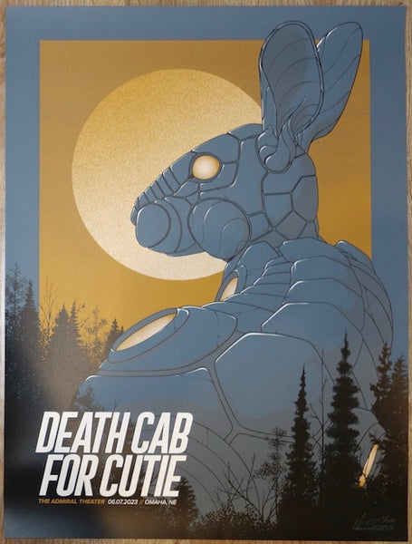 2023 Death Cab For Cutie - Omaha Silkscreen Concert Poster by