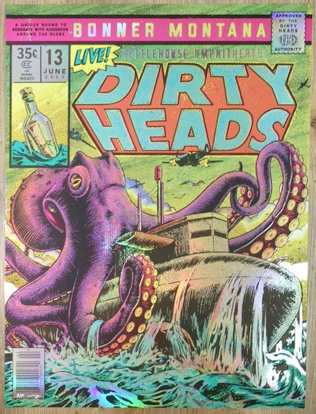 2023 Dirty Heads - Bonner Foil Variant Concert Poster by Twin Home