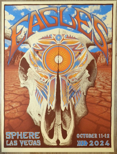 2024 The Eagles - Las Vegas I Silkscreen Concert Poster by Mishka