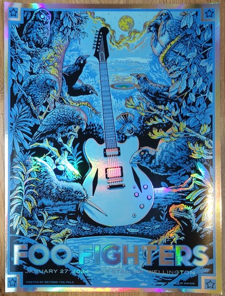 2024 Foo Fighters - Wellington Foil Variant Concert Poster by