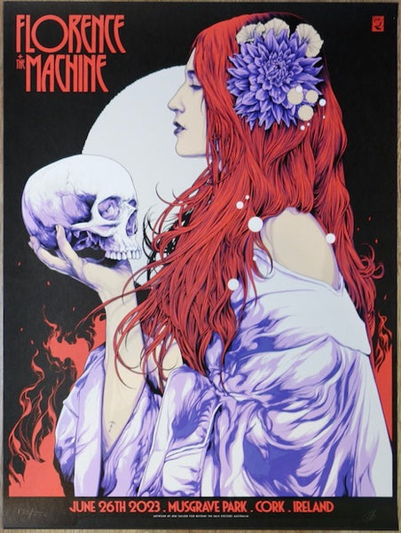 2023 Florence and the Machine - Cork Silkscreen Concert Poster by