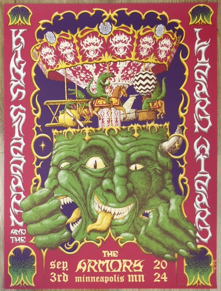 2024 King Gizzard - Minneapolis Silkscreen Concert Poster by Job