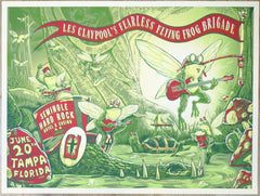2023 Les Claypool FFFB - Tampa Silkscreen Concert Poster by Landon Armstrong