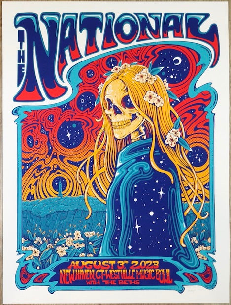 2023 The National - New Haven Silkscreen Concert Poster by Helen Kennedy