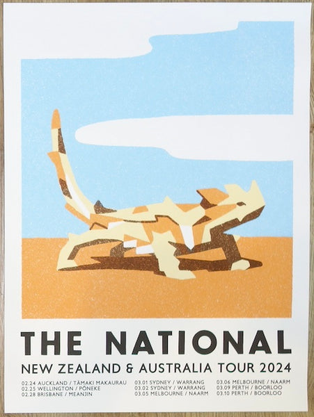 2024 The National - New Zealand/Australia Concert Poster by Mark