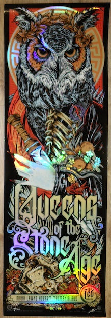 2024 Queens of the Stone Age - Hobart Foil Variant Concert Poster by Rhys Cooper