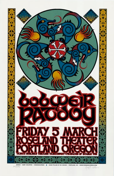 2004 Bob Weir & Ratdog - Portland Silkscreen Concert Poster by