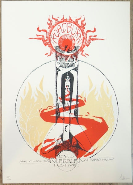 2008 Roadburn Festival - Tilburg Silkscreen Concert Poster by
