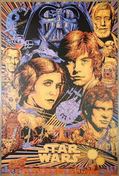 2025 "Star Wars" - Silkscreen Movie Poster by Todd Slater