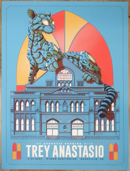 2025 Trey Anastasio - Nashville Silkscreen Concert Poster by