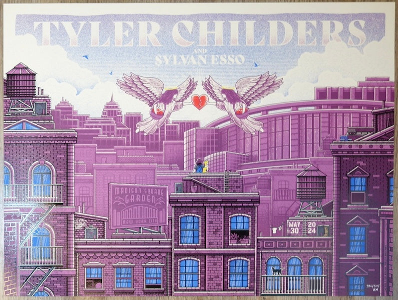 2024 Tyler Childers - NYC II Silkscreen Concert Poster by Kory McGeehan