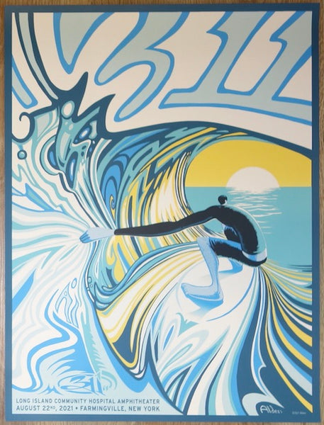 ポスター MQ limited silkscreen print and poster 2021 311 - Farmingville Silkscreen Concert Poster by Jay