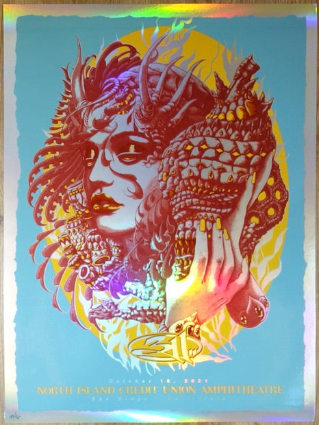 2021 311 - San Diego Foil Variant Silkscreen Concert Poster by Bioworkz