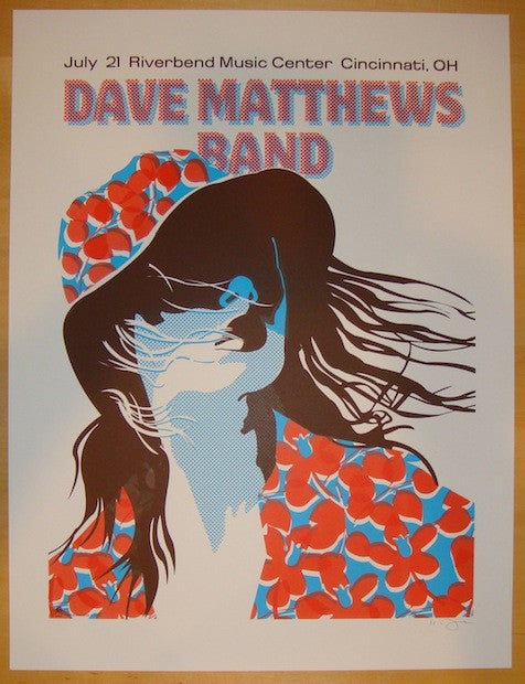 2005 Dave Matthews Band - Cincinnati Silkscreen Concert Poster by Methane