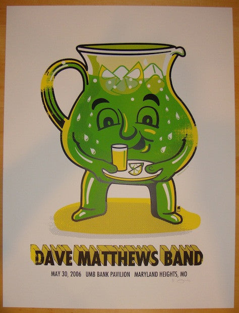 2006 Dave Matthews Band - Maryland Heights Concert Poster by Methane
