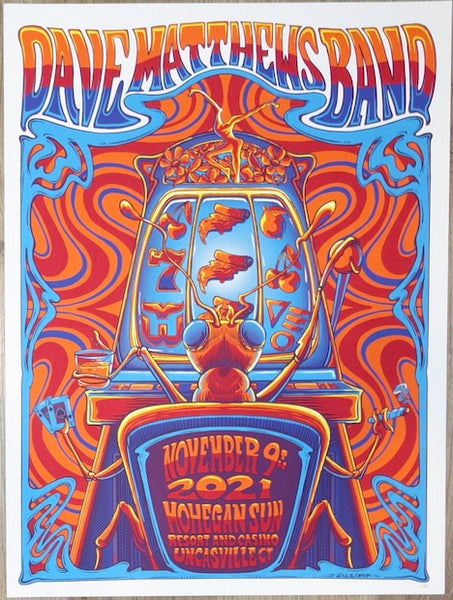 2021 Dave Matthews Band - Uncasville II Silkscreen Concert Poster