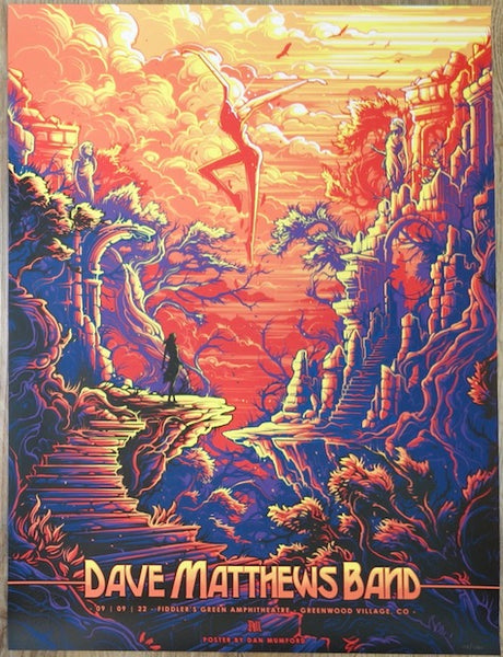 2022 Dave Matthews Band - Greenwood I Silkscreen Concert Poster by