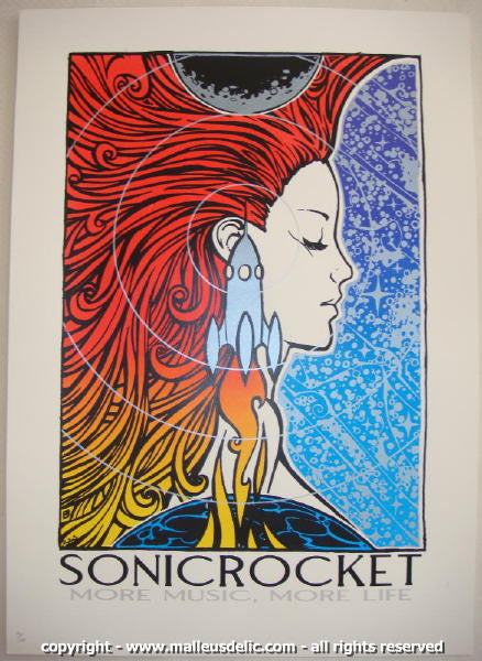 2007 SonicRocket - Silkscreen Poster by Malleus