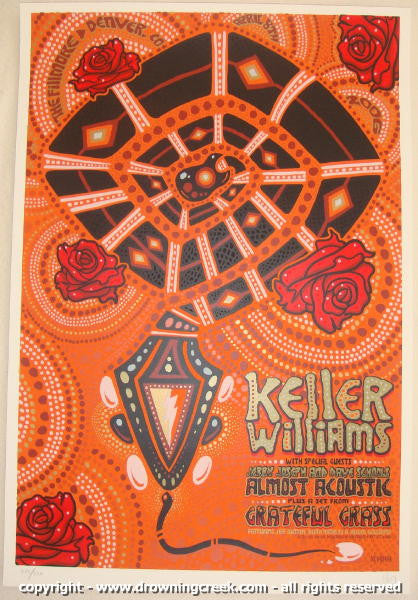 2006 Keller Williams - Denver Silkscreen Concert Poster by Jeff Wood