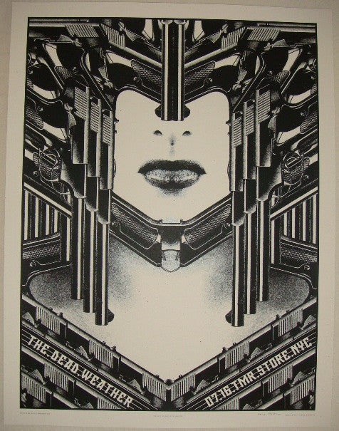 2009 The Dead Weather - NYC II Concert Poster by Rob Jones