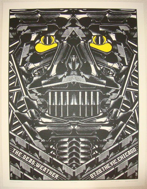 2009 The Dead Weather - Chicago I Silkscreen Concert Poster by Rob Jones