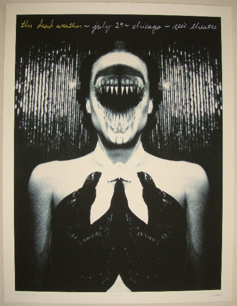 2009 The Dead Weather - Chicago II Concert Poster by Rob Jones