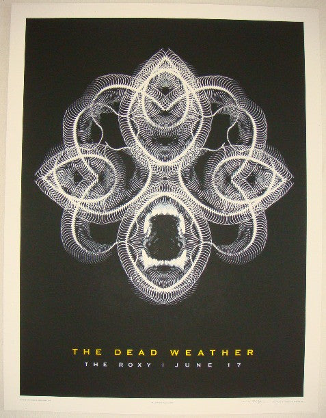 2009 The Dead Weather - Hollywood Concert Poster by Rob Jones