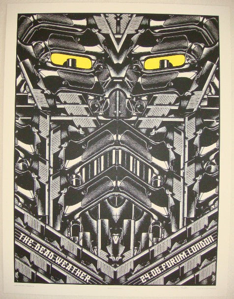 2009 The Dead Weather - London Concert Poster by Rob Jones