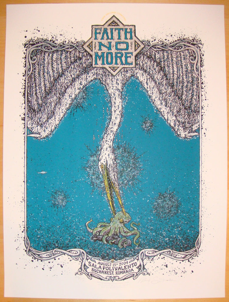 2009 Faith No More - Bucharest Concert Poster by Marq Spusta