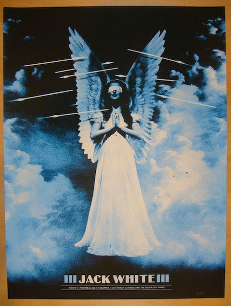 ジャック・ド・ルスタル 作品ーポスター 2012 Jack White - Montreal Concert Poster by the Silent Giants