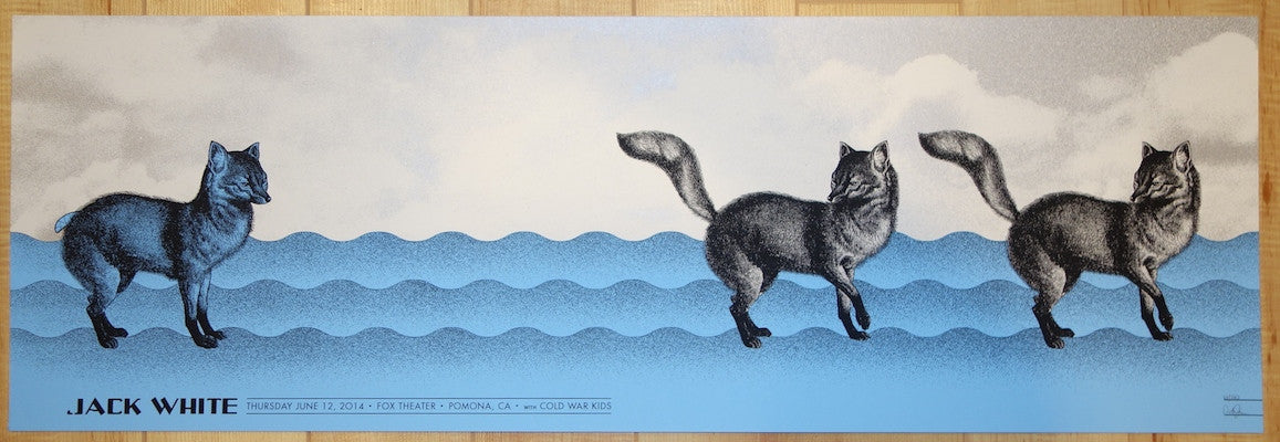 2014 Jack White - Pomona Concert Poster by Rob Jones