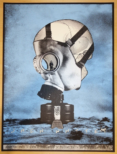 2014 Jack White - Tulsa Silkscreen Concert Poster by Rob Jones