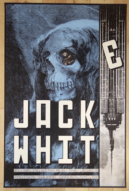 2015 Jack White - NYC Silkscreen Concert Poster by Rob Jones