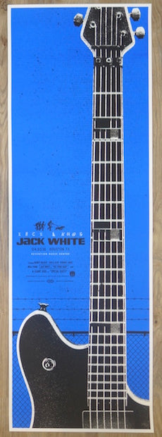 2018 Jack White - Houston I Silkscreen Concert Poster by Silent Giants