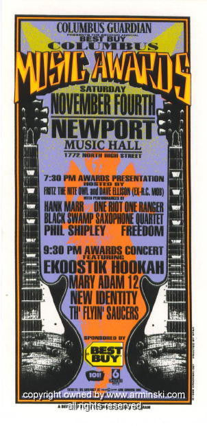 1995 Columbus Music Awards - Concert Poster by Mark Arminski (MA-057)