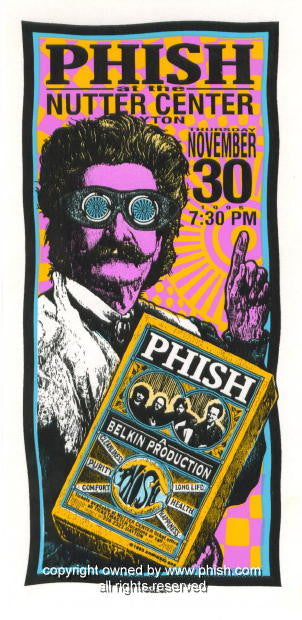 1995 Phish - Dayton Silkscreen Concert Handbill by Mark Arminski (MA-059)